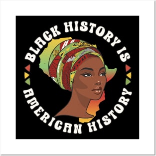 Black History Month- Black History Is American History Womens Statement Posters and Art